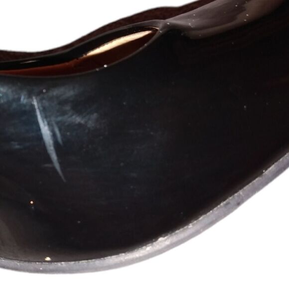 Mootsies Tootsies Glossy Black Heels Round Toe Classic & Timless - Picture 11 of 12